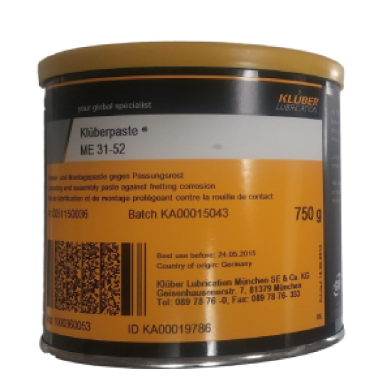 Klüberpaste ME 31-52 - 750 Gr Yağlama Montaj Macun Gres - 2