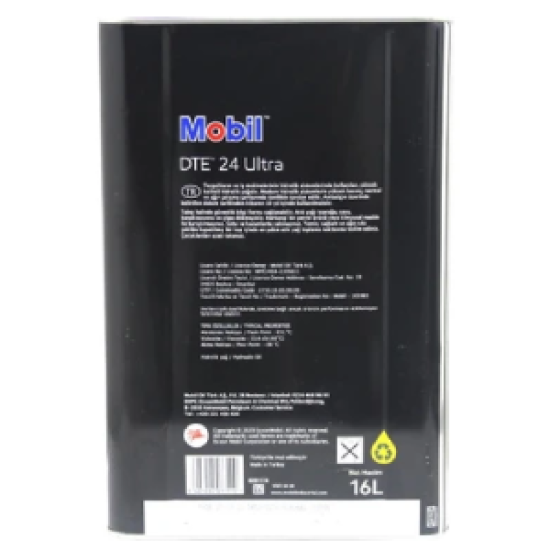 Mobil Dte 24 ISO VG 32 - 16 Litre Hidrolik Yağı - 1