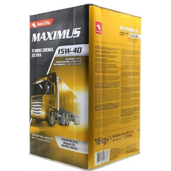 Petrol Ofisi Maximus Turbo Diesel Extra 15W-40 - 18 Litre Motor Yağı - 1