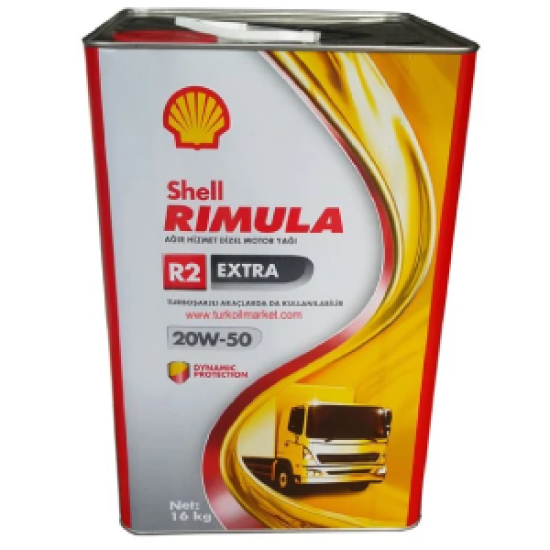 Shell Rimula R2 Extra 20W-50 - 18 Litre Motor Yağı - 0