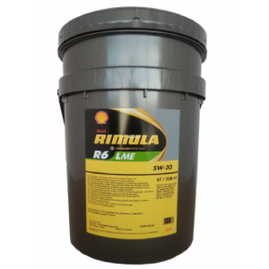 Shell Rimula R6 LME 5W-30 - 20 Litre Motor Yağı - 1