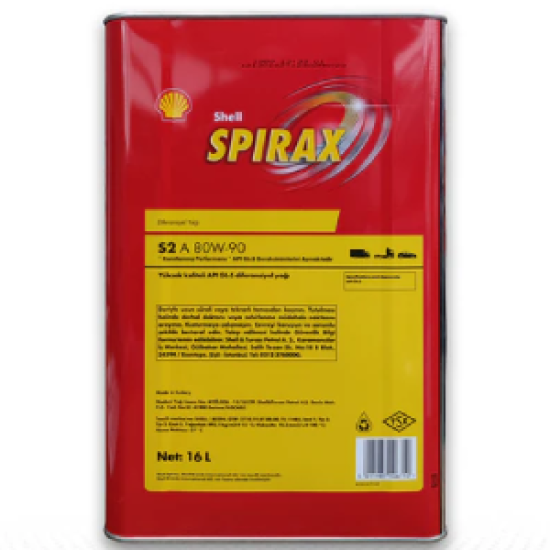 Shell Spirax S2 A 80W-90 - 16 Litre Şanzıman Dişli Yağı - 0